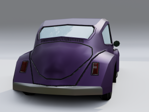 cartoon car Modelo 3D