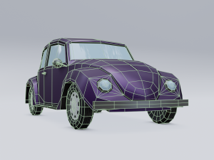cartoon car Modelo 3D