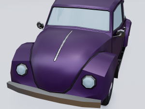 cartoon car Modelo 3D