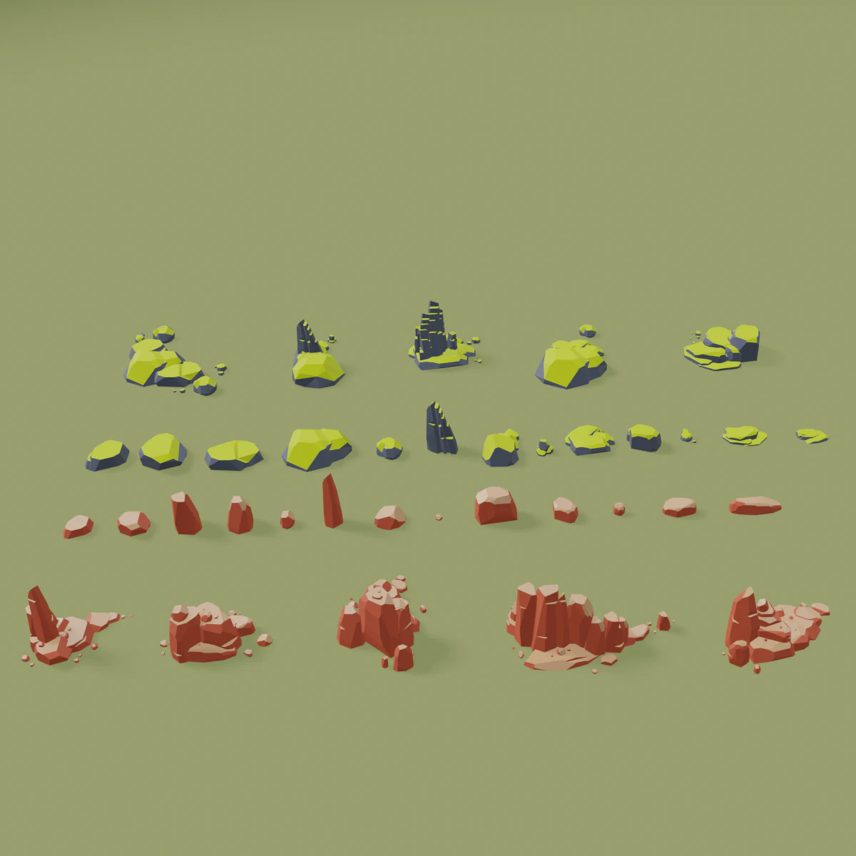 rocks 3D Model .c4d .max .obj .3ds .fbx .stl .blend 