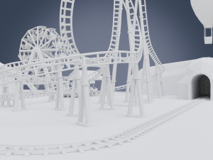 amusement park 3D Modell