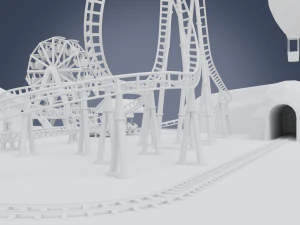 parque de divers&otilde;es Modelo 3D