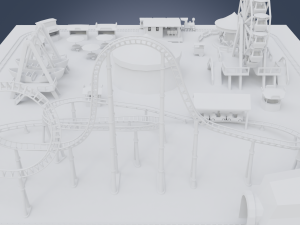 amusement park 3D Modell