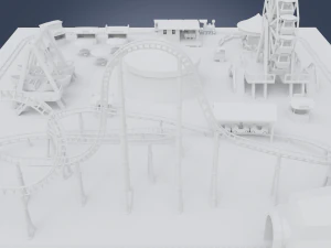 parque de divers&otilde;es Modelo 3D