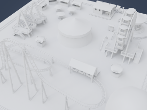 amusement park 3D Modell