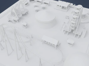 parque de divers&otilde;es Modelo 3D