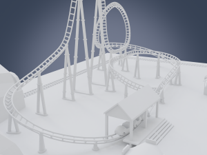 amusement park 3D Modell
