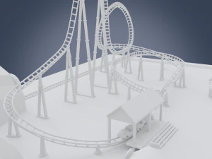 parque de divers&otilde;es Modelo 3D