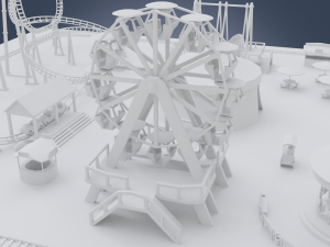 amusement park 3D Modell