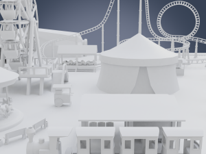amusement park 3D Modell