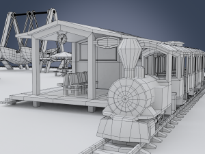 amusement park 3D Modell