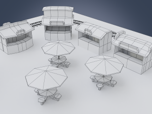 amusement park 3D Modell