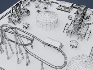 amusement park 3D Modell