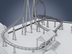 amusement park 3D Modell