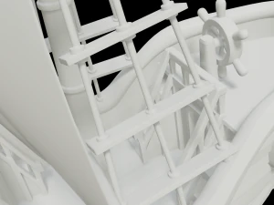 toon sailing ship 3D Model