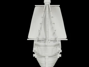 toon sailing ship 3D Model
