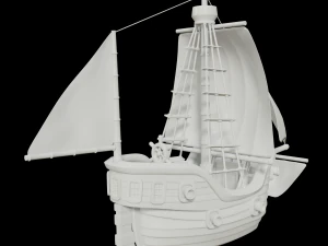 toon sailing ship 3D Model