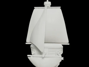 toon sailing ship 3D Model