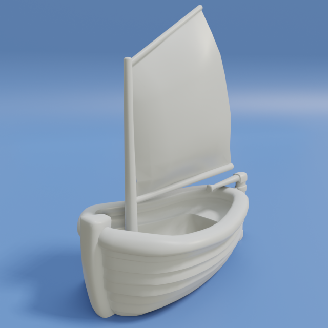 toon sailboat Modello 3D .c4d .max .obj .3ds .fbx .stl .blend 