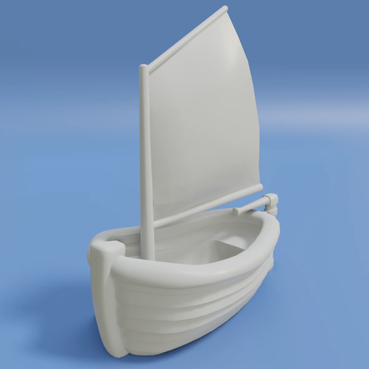 toon sailboat 3D Model .c4d .max .obj .3ds .fbx .stl .blend 