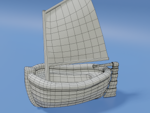 toon sailboat Modello 3D