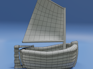 toon sailboat Modello 3D
