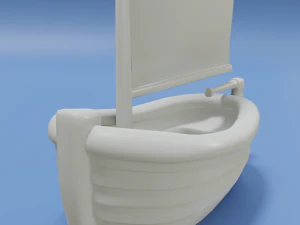 toon sailboat 3D Model