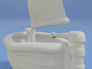 toon sailboat 3D Model
