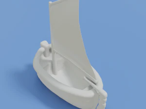 toon sailboat 3D Model