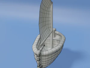 toon sailboat 3D Model