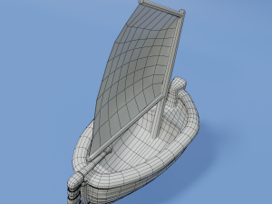 toon sailboat Modello 3D