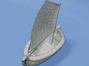 toon sailboat 3D Model