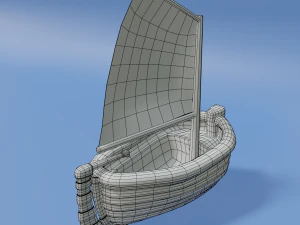 toon sailboat 3D Model