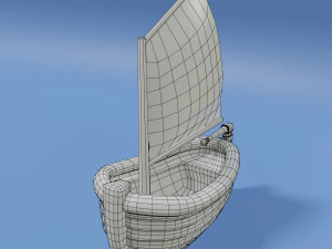 toon sailboat 3D Model