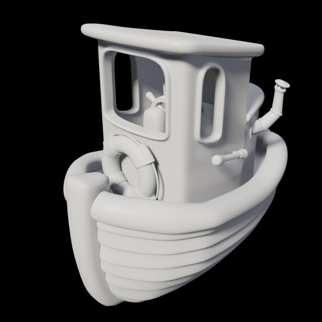 toon tugboat 3D Модель .c4d .max .obj .3ds .fbx .stl .blend 