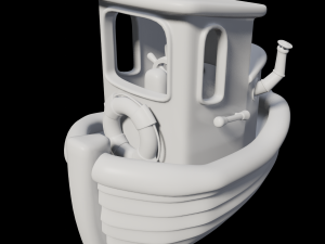 toon tugboat Modelo 3D