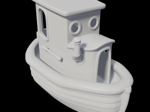 toon tugboat 3D Модель