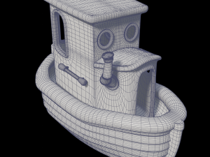 toon tugboat 3D Модель