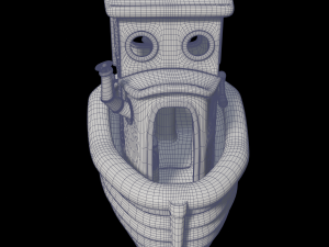 toon tugboat 3D Модель
