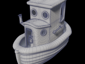 toon tugboat 3D Модель