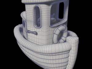 toon tugboat 3D Модель