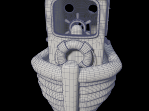toon tugboat 3D Модель