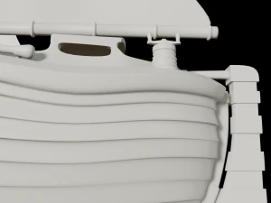 toon yacht 3D Model