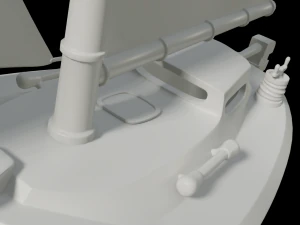 toon yacht 3D Model