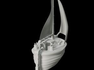 toon yacht 3Dモデル