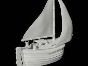toon yacht 3Dモデル
