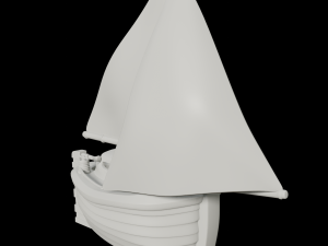 toon yacht 3Dモデル