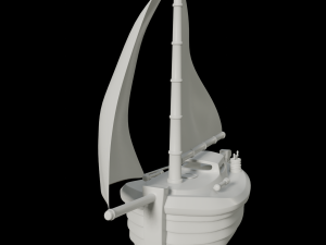 toon yacht 3Dモデル