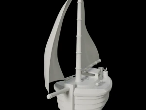 toon yacht 3D Model