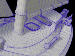 toon yacht 3Dモデル